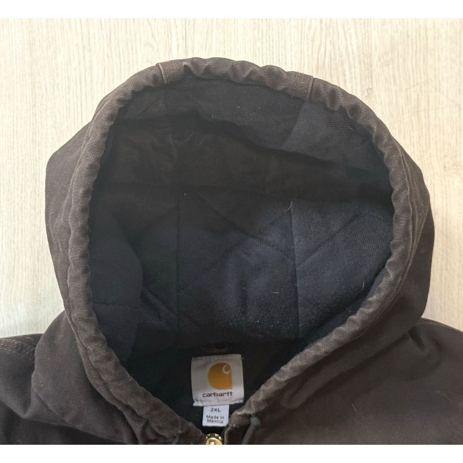 Carhartt VINTAGE Carhartt J130 Bomber Jacket Duck Canvas Shirt Men 2XL Brown Leatherette Patch 90s Outdoor USA Working Wear Size US XXL / EU 58 / 5 - 4 Thumbnail