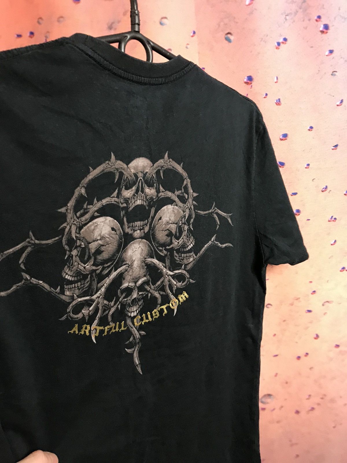 Affliction × Vintage Vintage Skull logo Artful Custom streetwear tee Size US M / EU 48-50 / 2 - 6 Thumbnail