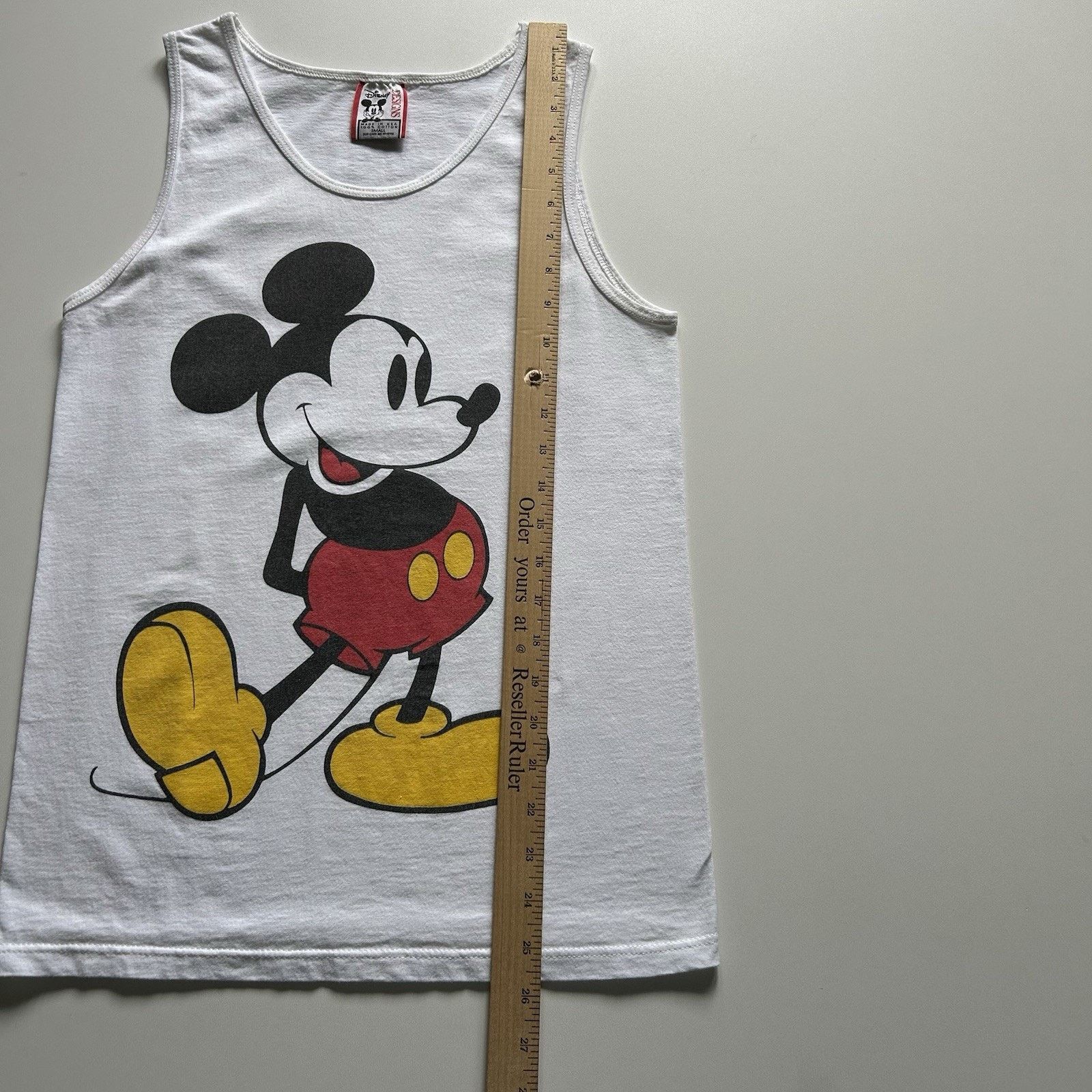 Disney Vintage 90s Mickey Mouse Tank Top Shirt Small Disney Graphic Size US S / EU 44-46 / 1 - 4 Thumbnail