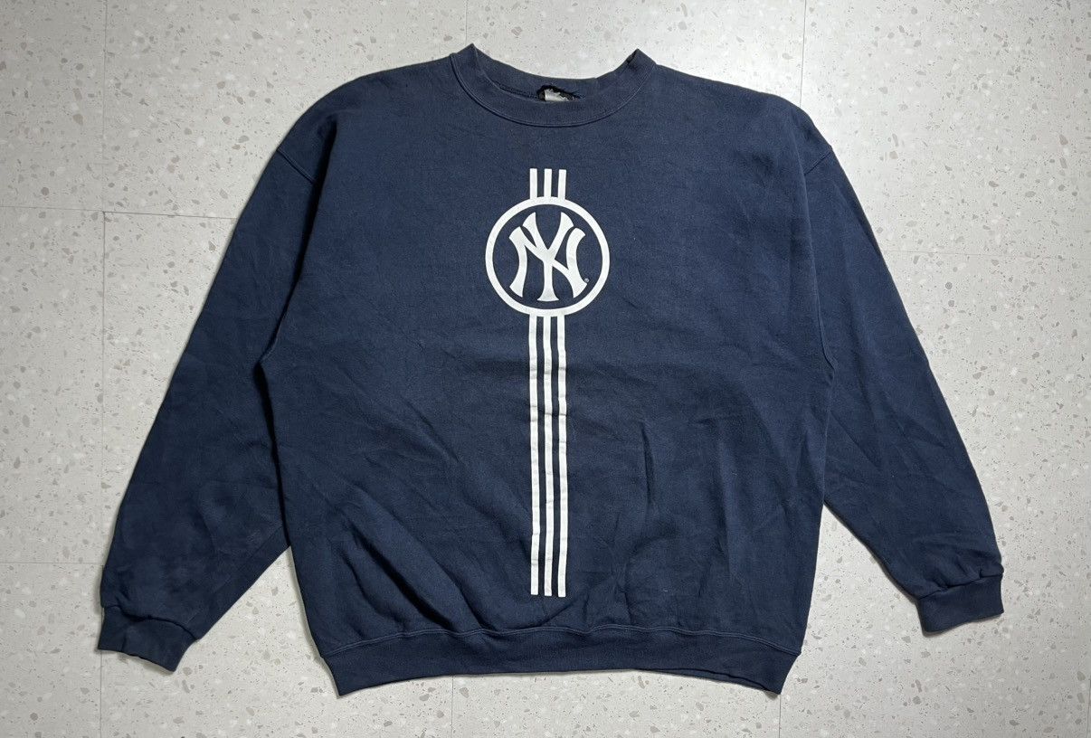 New York Yankees Vintage 90s Adidas x New York yankees sweatshirt Size US XL / EU 56 / 4 - 1 Thumbnail