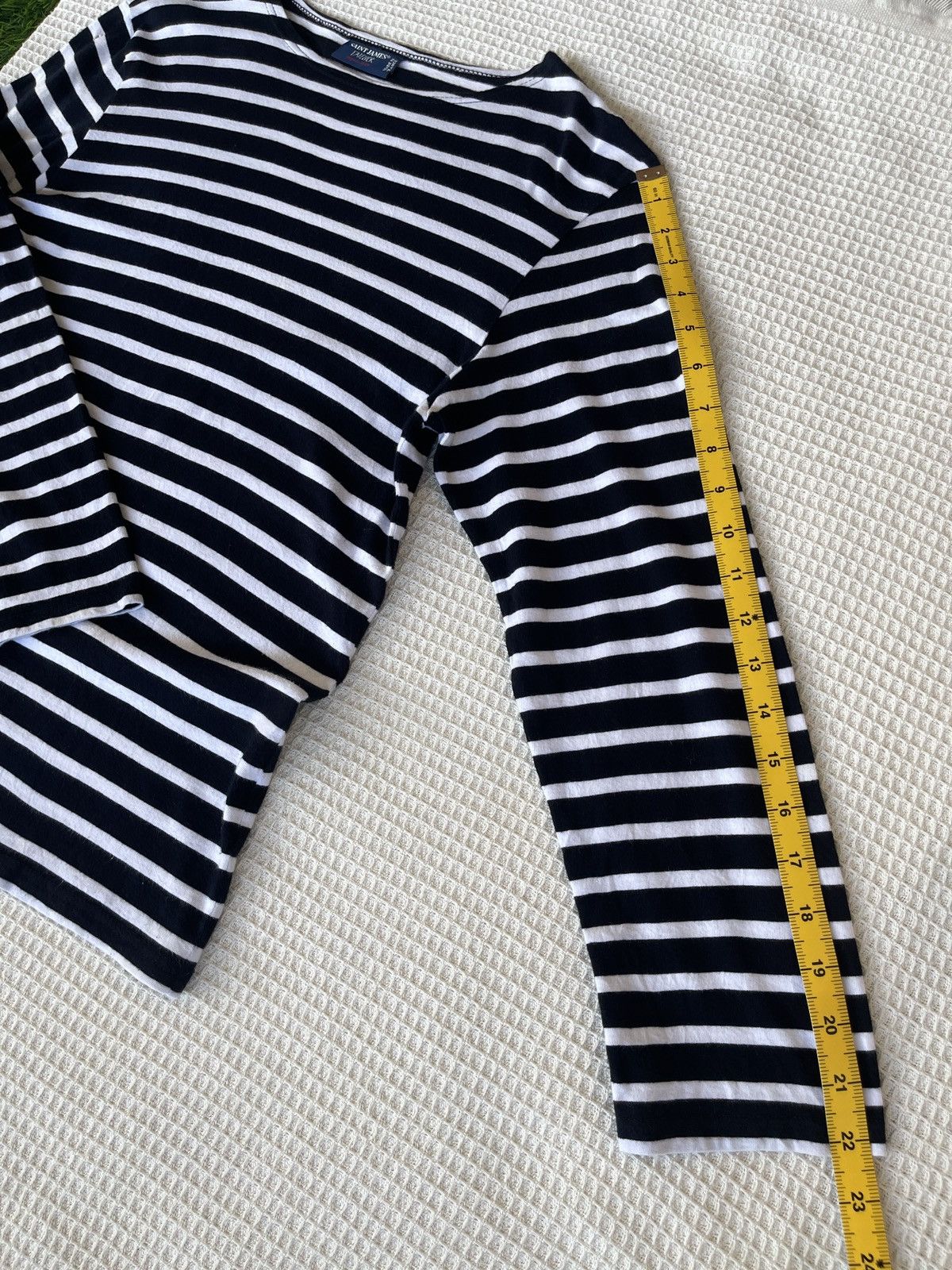 Saint James VINTAGE 90s🔥SAINTS JAMES🔥Striped Sailor Boat Neck Longsleeve Size US XS / EU 42 / 0 - 16 Thumbnail