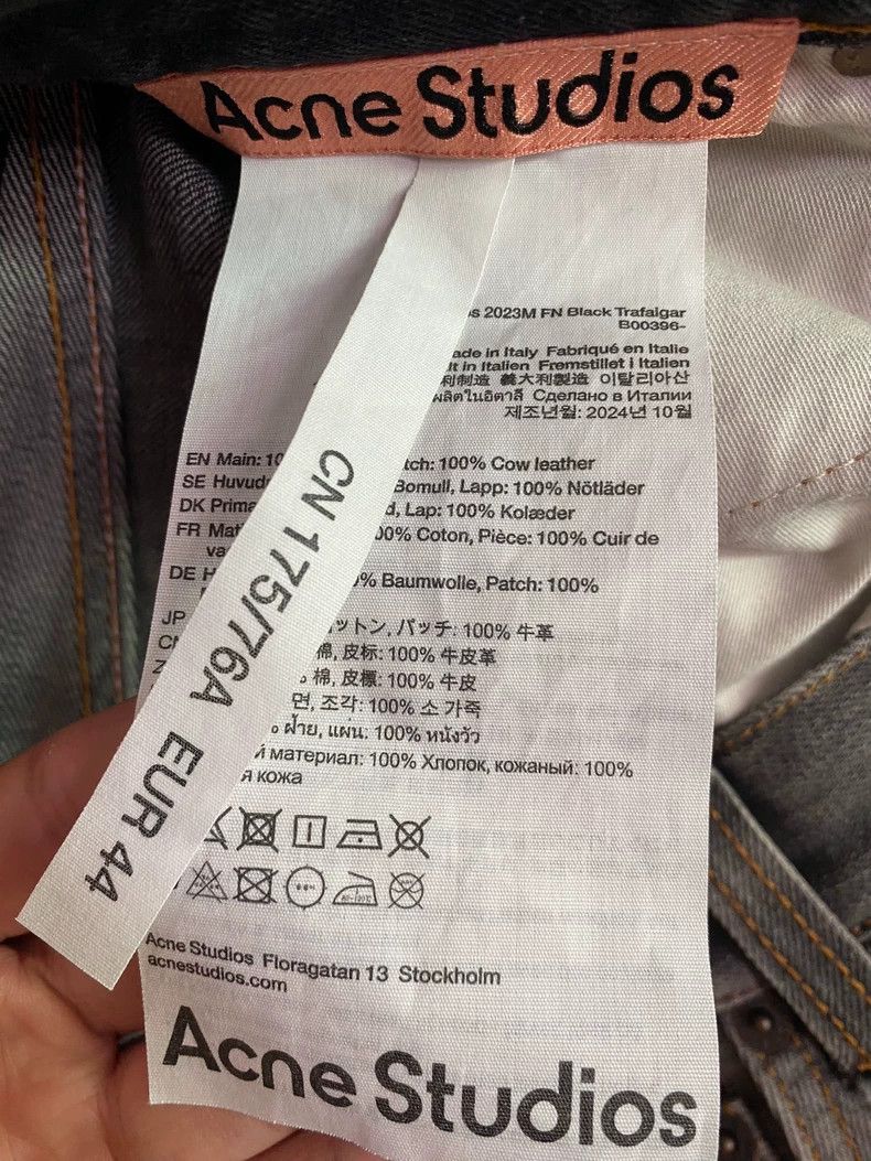 Acne Studios Acne Studios Distressed graffiti and splashed ink black je Size US 28 / EU 44 - 6 Thumbnail