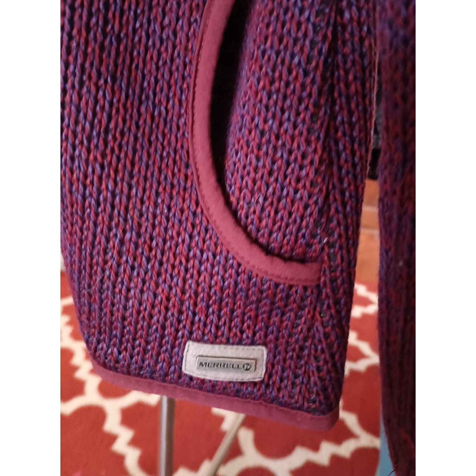 Merrell VINTAGE Merrell Hoodie Ladies Full Zip Zip Up Purple Size M - Fleece Thick Womens Fashion Activewear Size M / US 6-8 / IT 42-44 - 2 Thumbnail
