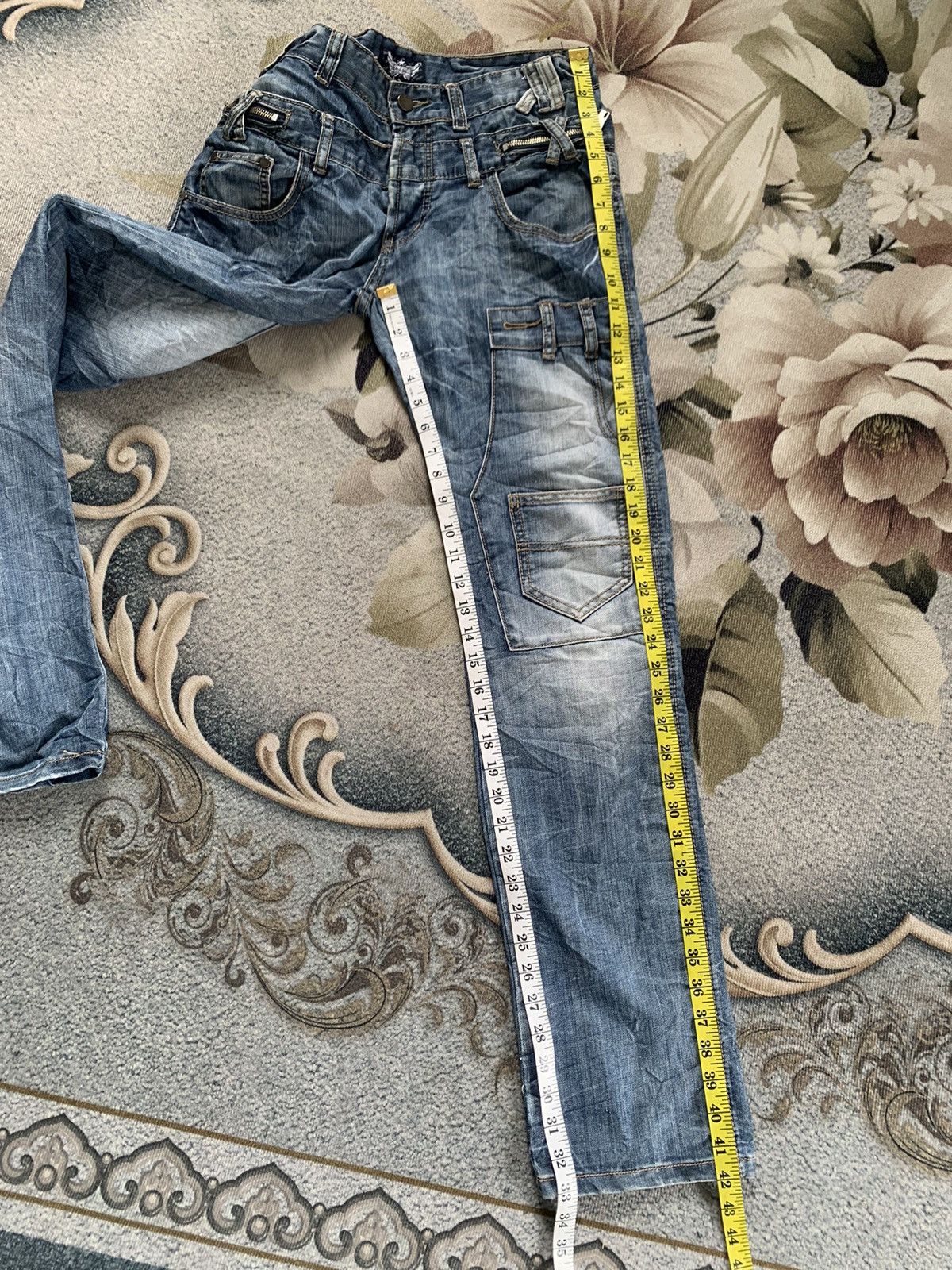 Japanese Brand Multipockets Functional Jeans Dal Denim Pant Nice Design Size US 33 - 14 Thumbnail