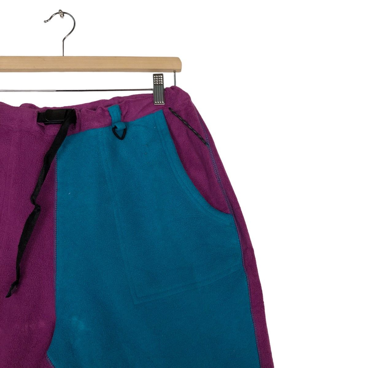 Japanese Brand 🔥Vtg Colour Block Short Pants Fleece Columbia Size US 30 / EU 46 - 6 Thumbnail
