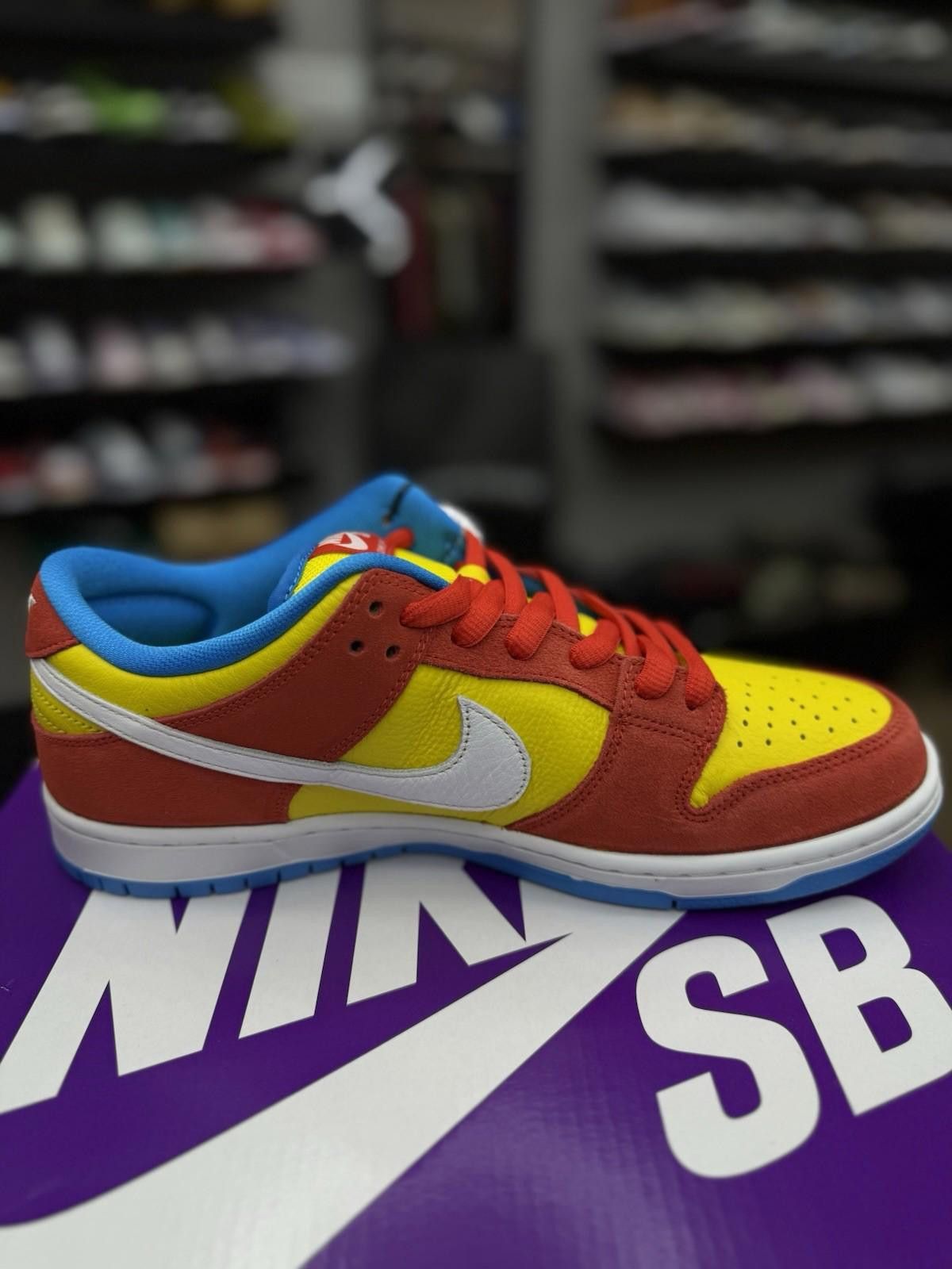 Nike Size 10.5 - Nike SB Dunk Low Bart Simpson (BQ6817-602) NEW Size US 10.5 / EU 43-44 - 7 Thumbnail
