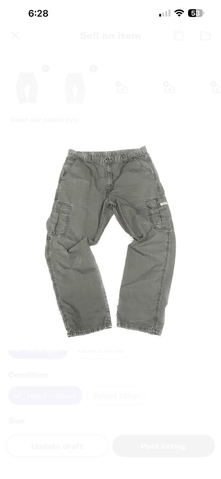 Wrangler Grey wrangler pants Size US 30 / EU 46 - 2 Thumbnail