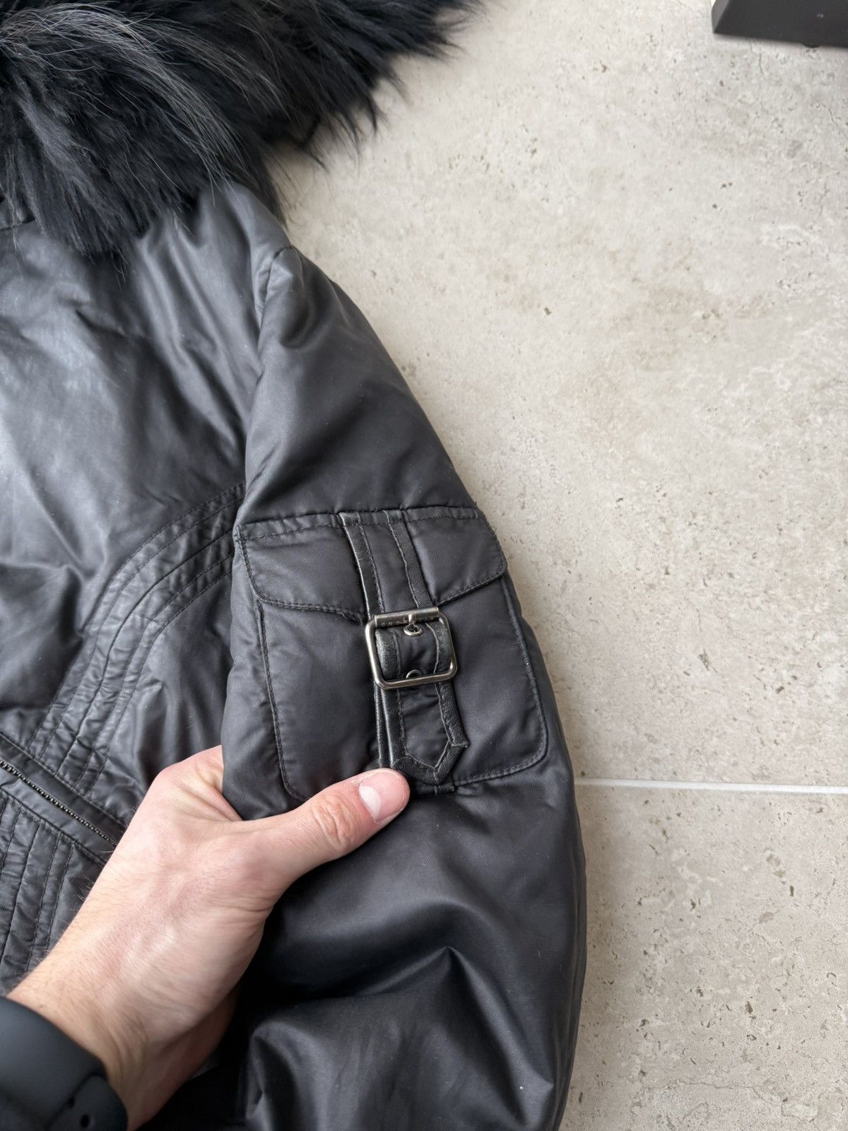 If Six Was Nine 00s LGB If Six Was Nine Style Multi Pocket Faux Fur Jacket Size M / US 6-8 / IT 42-44 - 6 Thumbnail