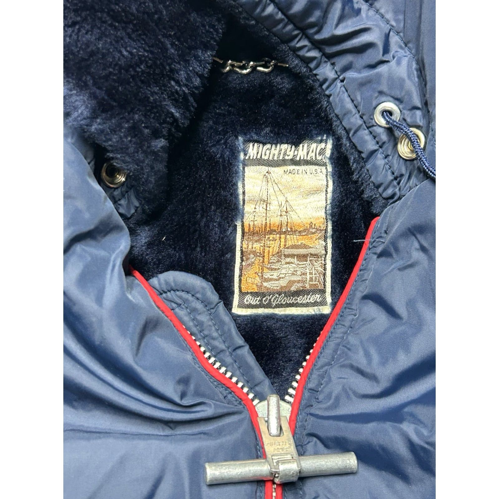 Vintage VINTAGE Mighty Mac Puffer Jacket Ski 70s Snowboard Fleece Lined USA Made Small Men's Blue Jacket Size US S / EU 44-46 / 1 - 5 Thumbnail