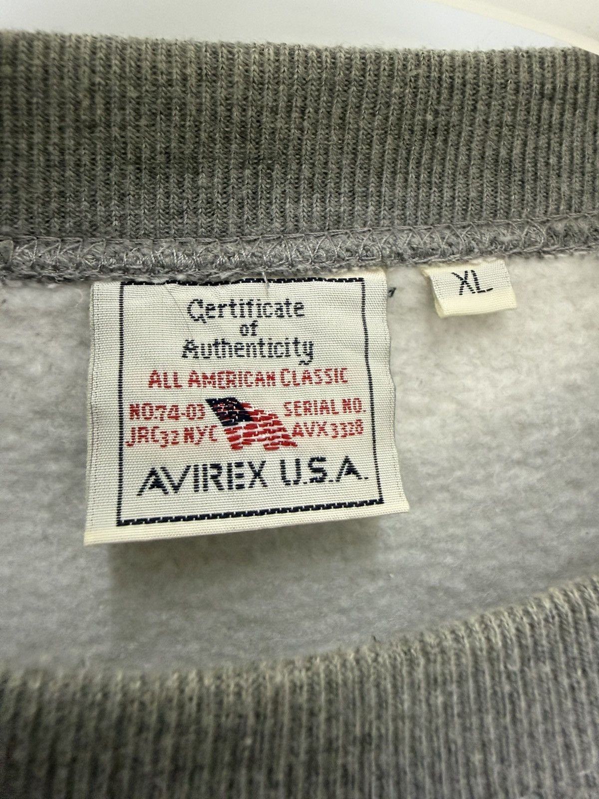 Avirex 🔥Avirex Flyer Military Long Sleeve Roundneck Sweatshirt -XL Size US XL / EU 56 / 4 - 5 Thumbnail