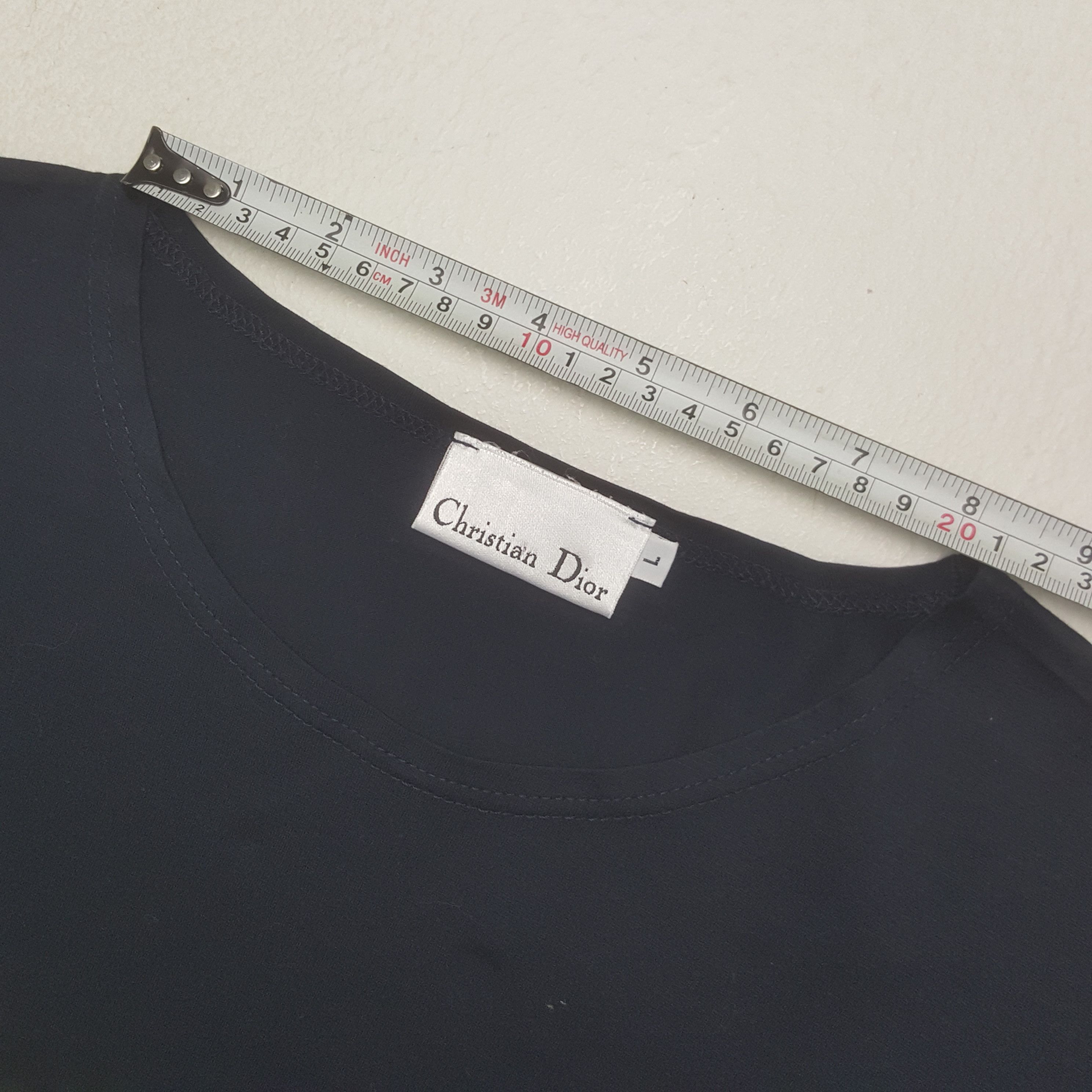 Christian Dior Monsieur × Designer × Vintage Vintage Christian Dior Luxury Brand Spellout Tshirt Size US M / EU 48-50 / 2 - 5 Thumbnail