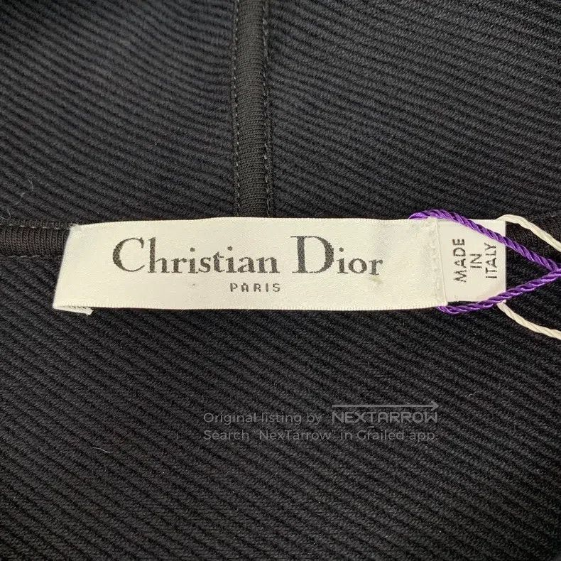 Dior Dior Black logo letter floral print cotton hooded long-sle Size XS / US 0-2 / IT 36-38 - 6 Thumbnail