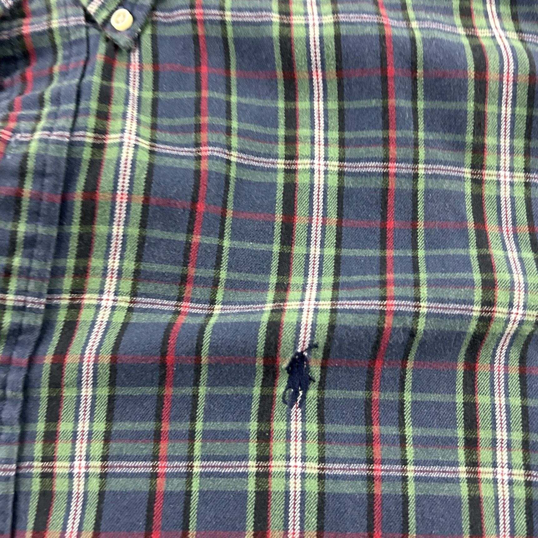 Polo Ralph Lauren Polo Ralph Lauren Blake Long Sleeve Button Front Flannel Shirt Men's XL Blue Size US XL / EU 56 / 4 - 2 Thumbnail