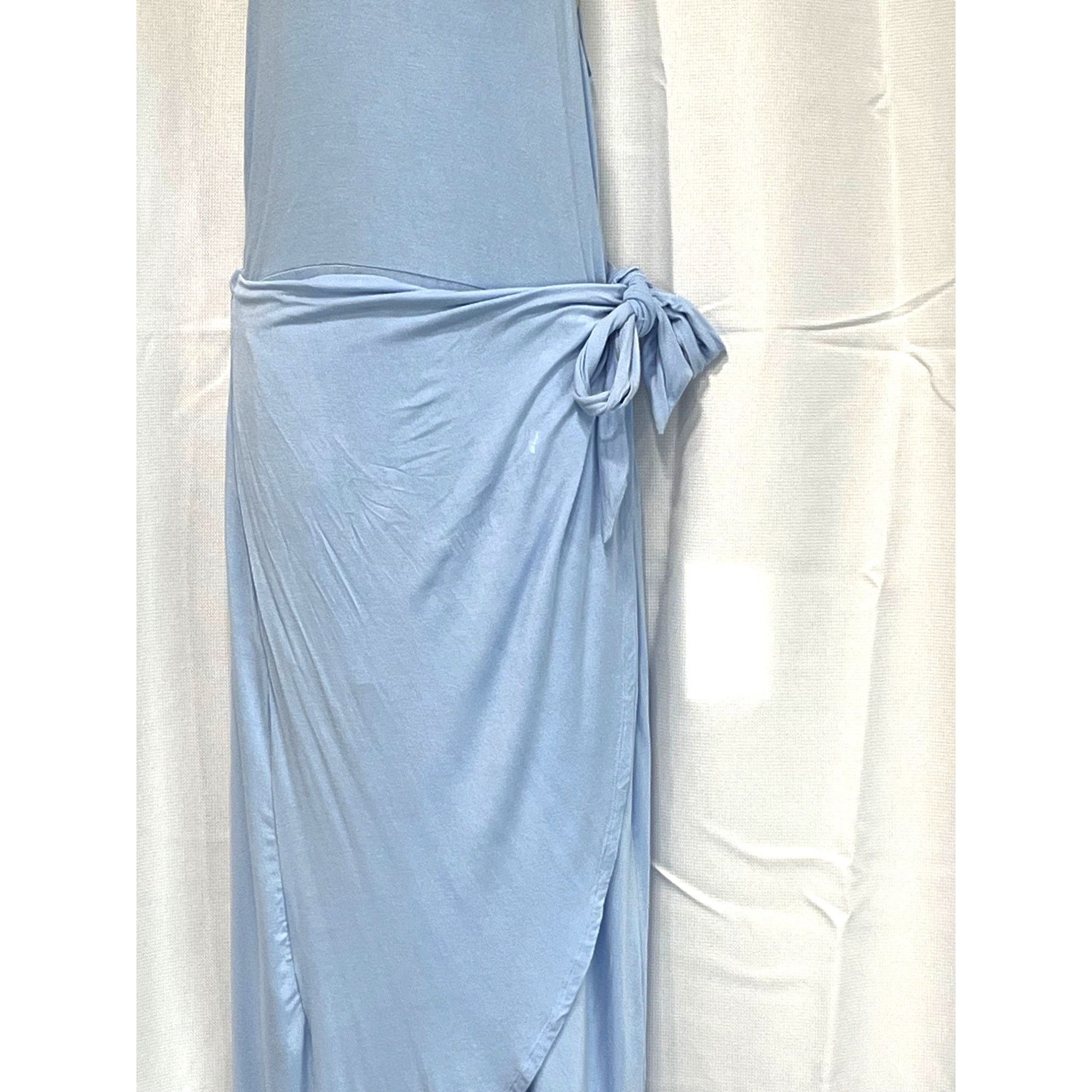 Other And Now This Women's Knit Side-Tie Tulip Midi Dress, Blue, S Size L / US 10 / IT 46 - 3 Thumbnail