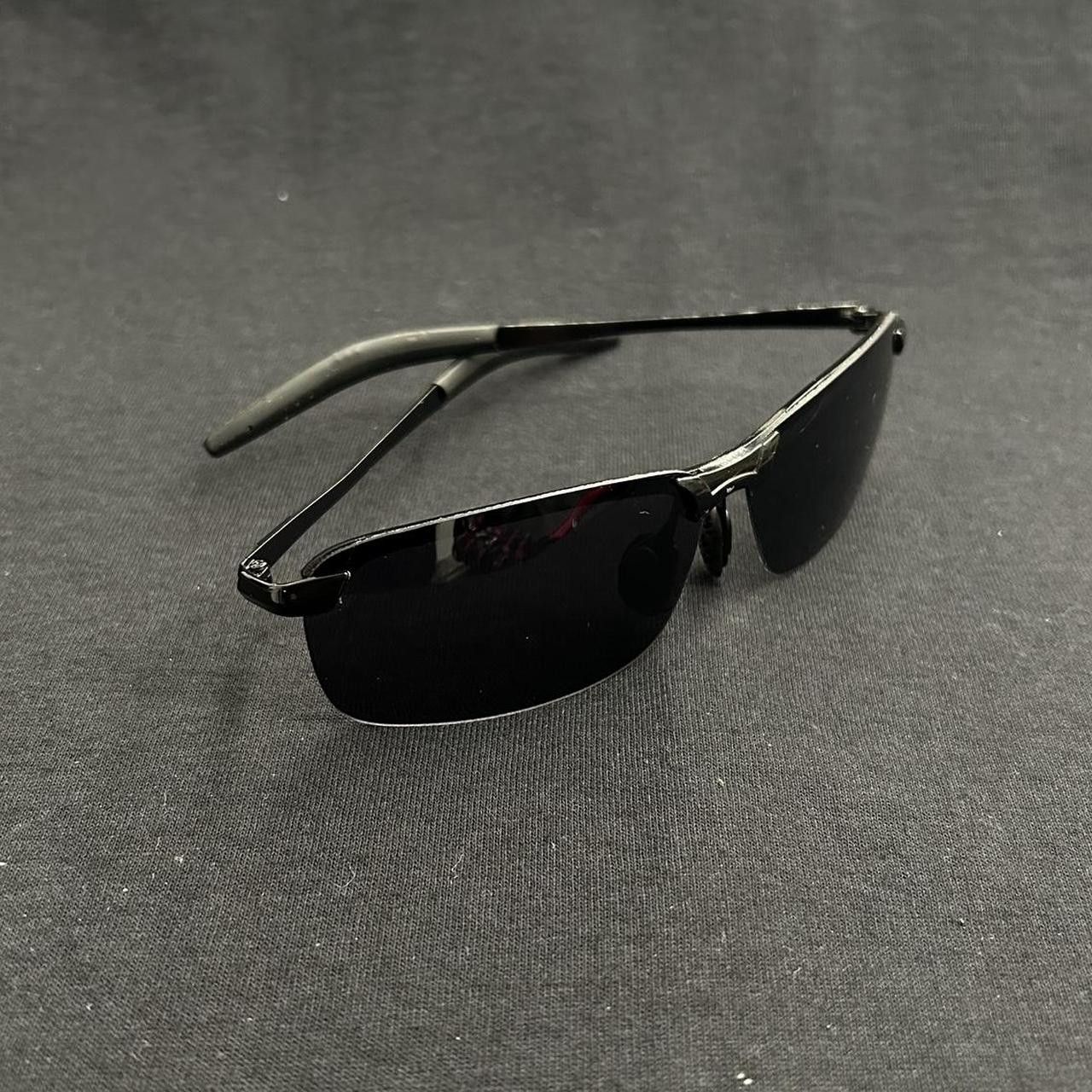 Japanese Brand × Vintage Y2K 2000s Style Black Cycling Opium Hip Hop Sunglasses Size ONE SIZE - 4 Thumbnail