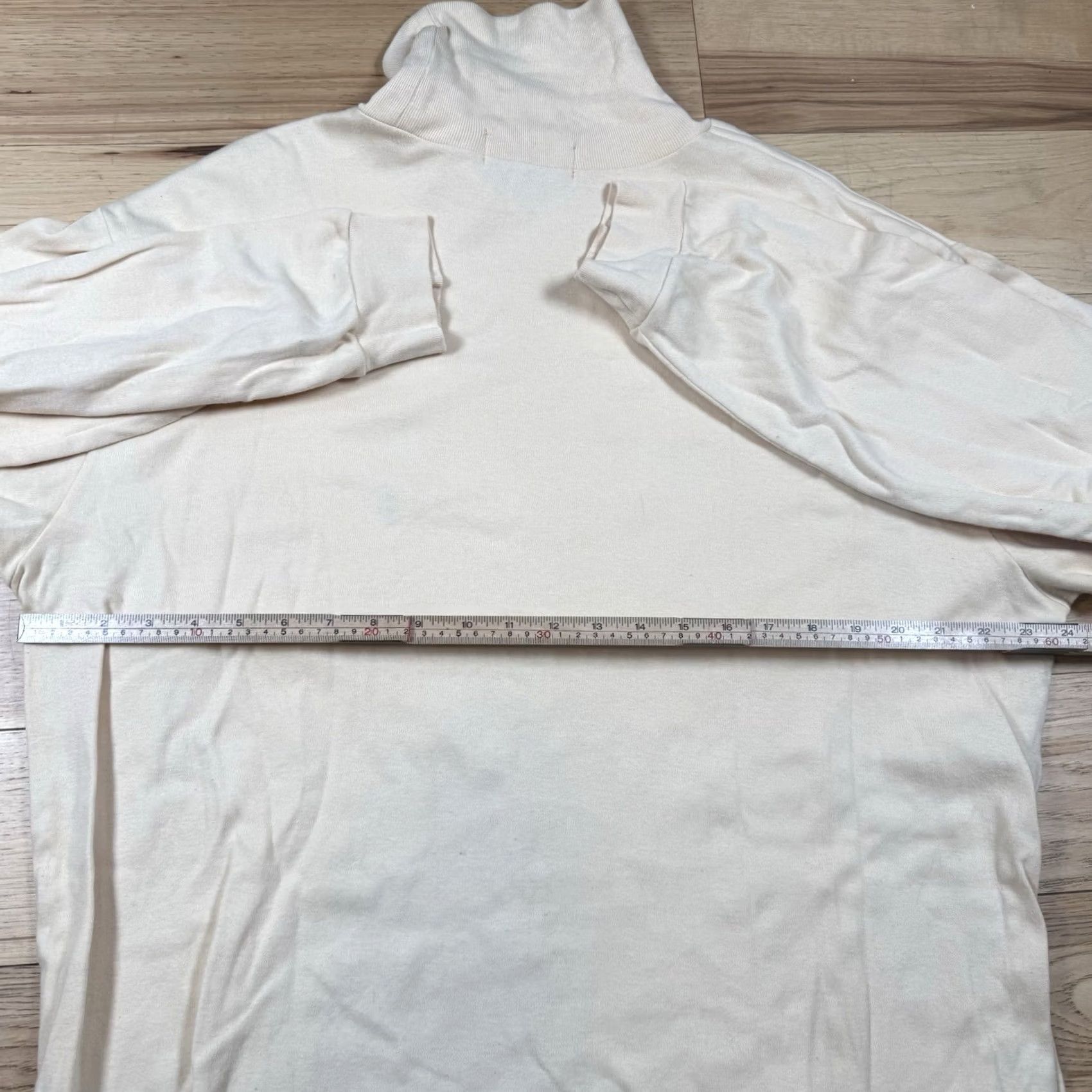 Ralph Lauren VINTAGE Ralph Lauren Shirt Turtleneck Long Sleeve Striped Cream Beige XL Mens Size US XL / EU 56 / 4 - 4 Thumbnail