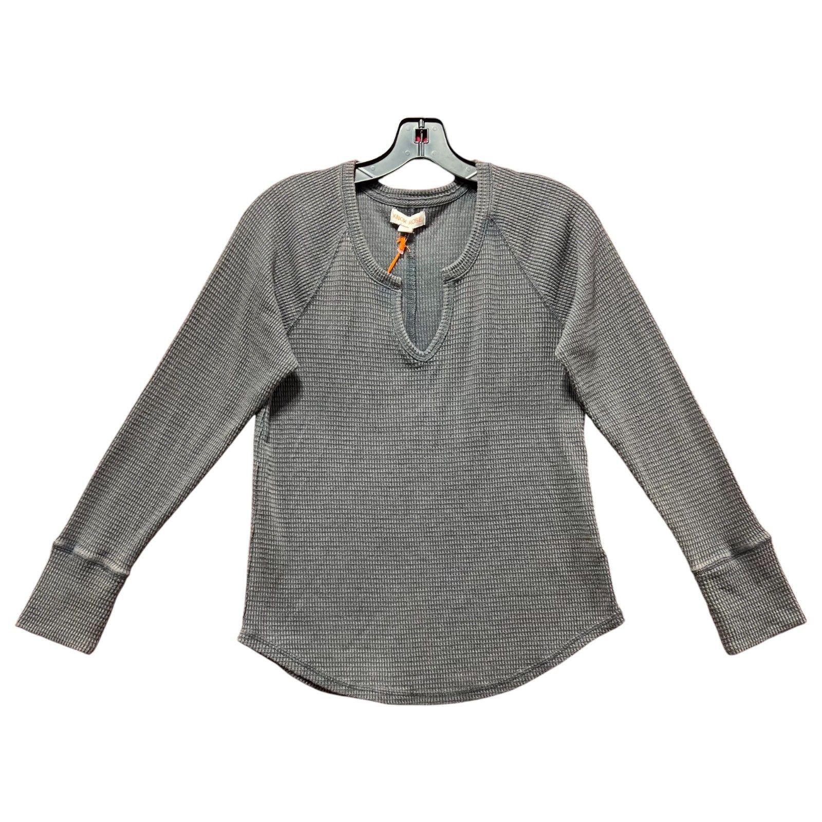 Other Knox Rose - Women's Long Sleeve Notch Neck Thermal Top - Dar Size M / US 6-8 / IT 42-44 - 3 Thumbnail