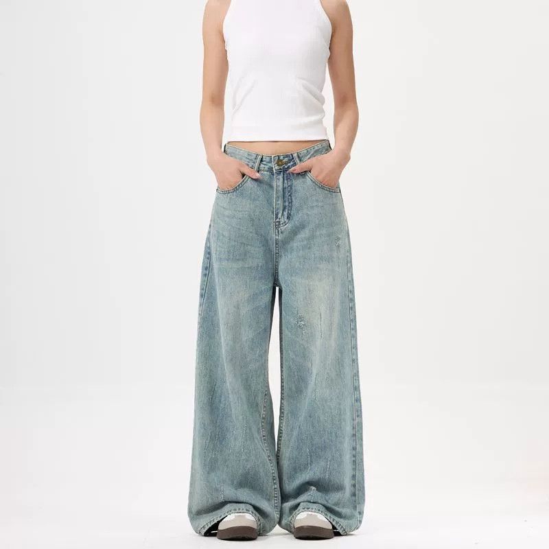 Japanese Brand × Jean American straight wide-leg loose jeans baggy jeans Size US 32 / EU 48 - 1 Thumbnail