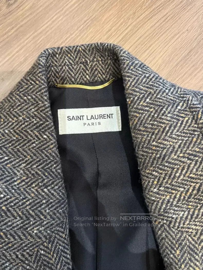 Yves Saint Laurent YSL Short Brown Blazer Jacket. Size US M / EU 48-50 / 2 - 3 Thumbnail