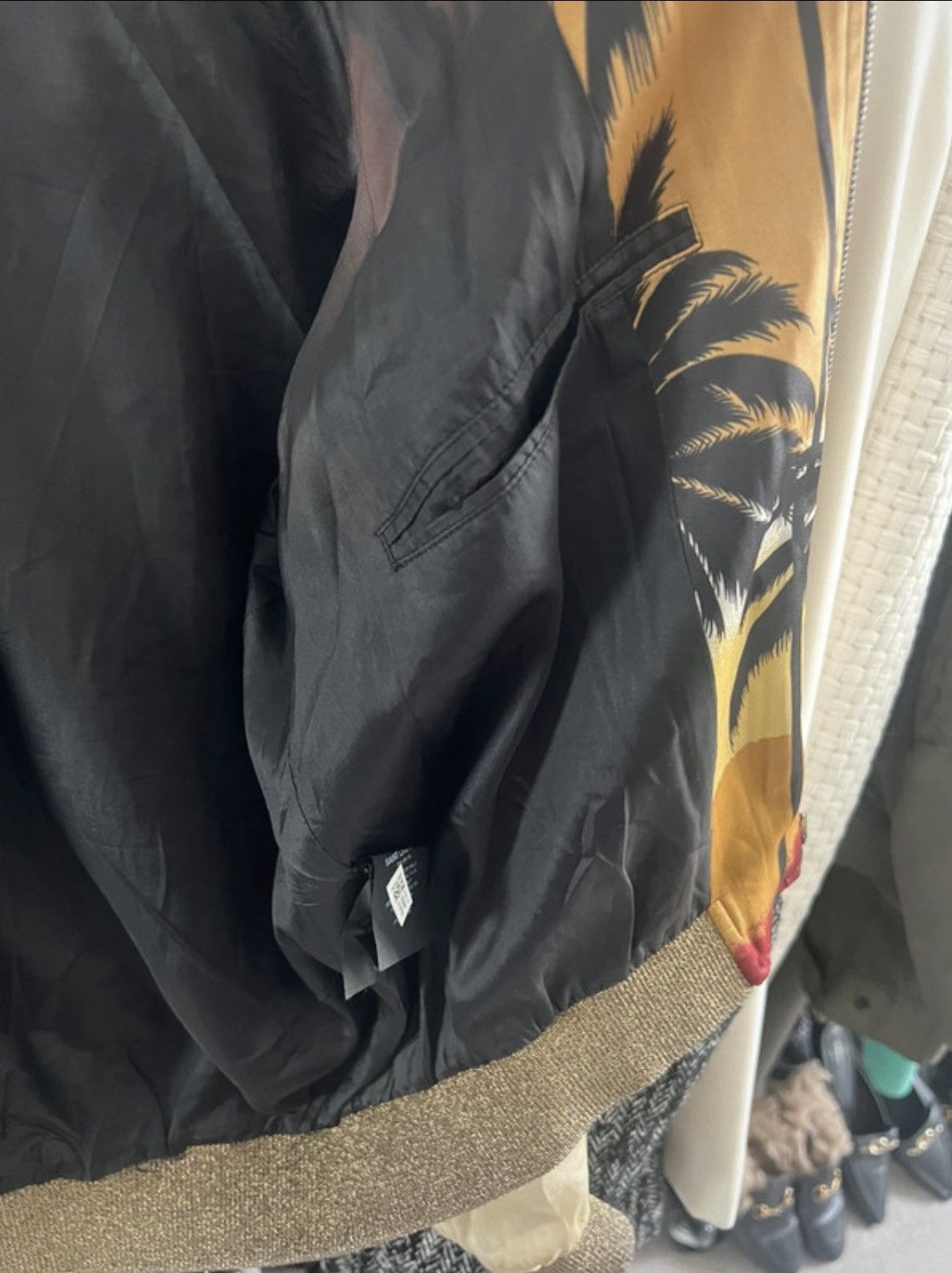 Saint Laurent Paris Saint Laurent palms silk bomber jacket Size S / US 4 / IT 40 - 10 Thumbnail