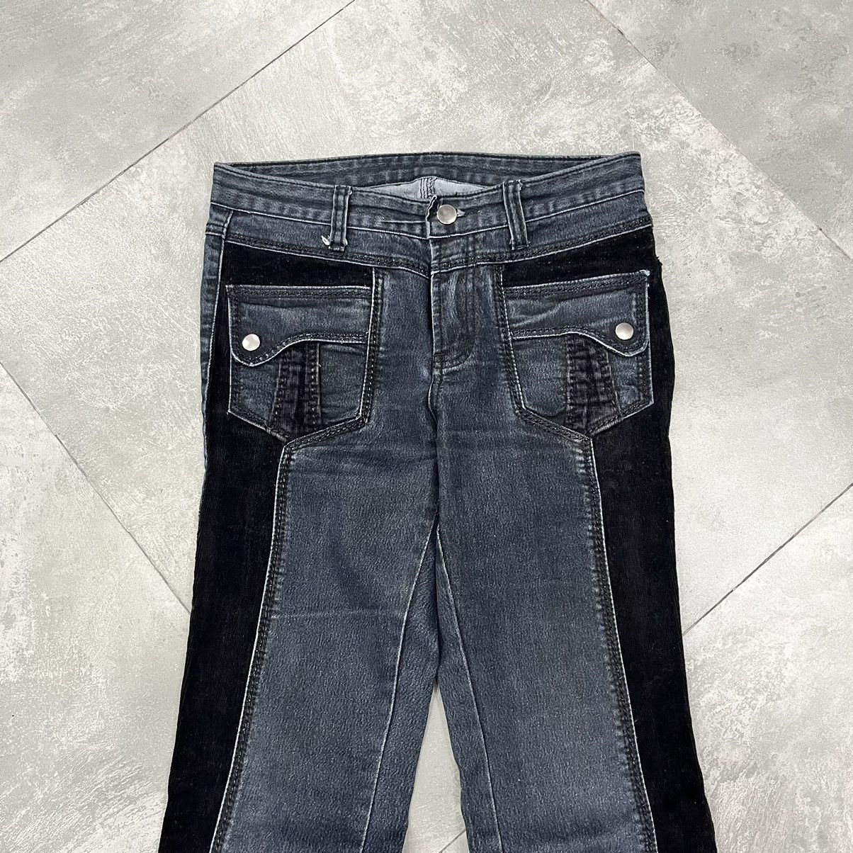 Japanese Brand Japanese Brand mix Corduroy Flared Jeans Size US 28 / EU 44 - 3 Thumbnail
