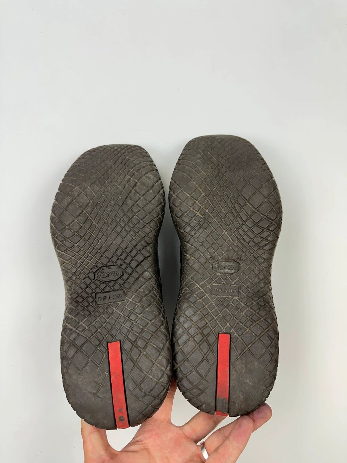 Prada Prada Sport FW1999 Black Leather Derby Vibram Puddle Sole Size US 9.5 / EU 42-43 - 14 Thumbnail