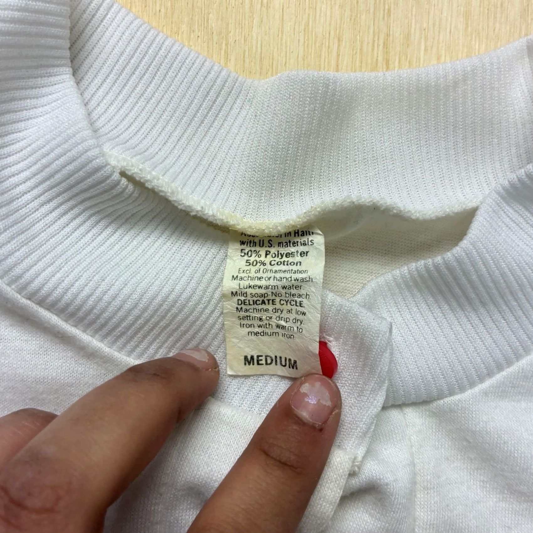 Vintage VINTAGE Sleepshirt Womens Medium White Chemise Cat Graphic Henley Long Sleeve Size M / US 6-8 / IT 42-44 - 5 Thumbnail