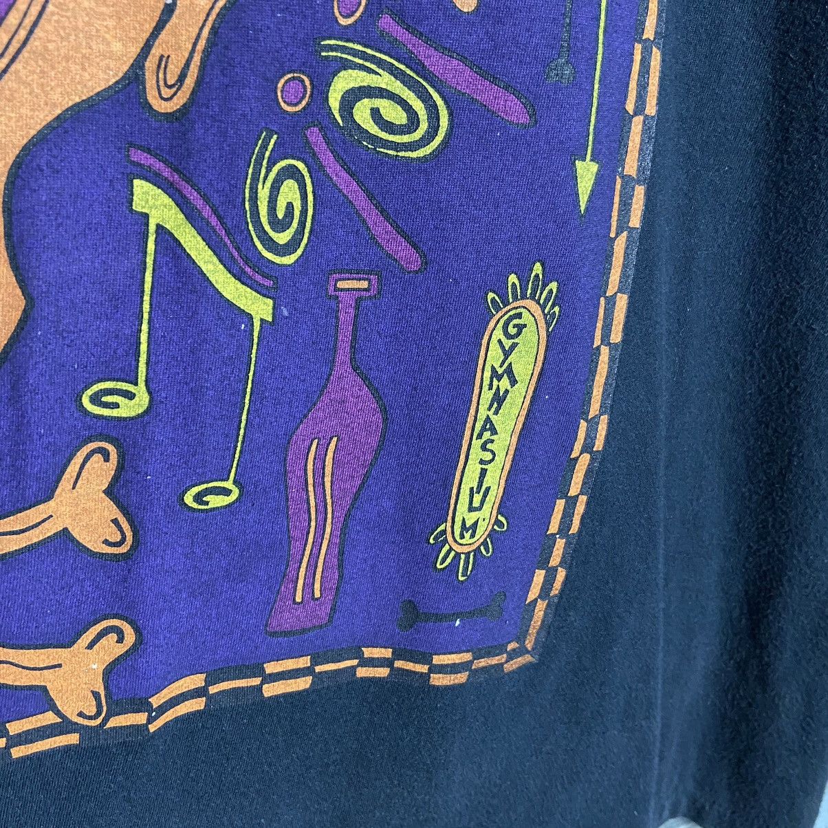 Vintage Vintage 90s Gymnasium King Rocker Graphic Art Tee Size US XL / EU 56 / 4 - 4 Thumbnail