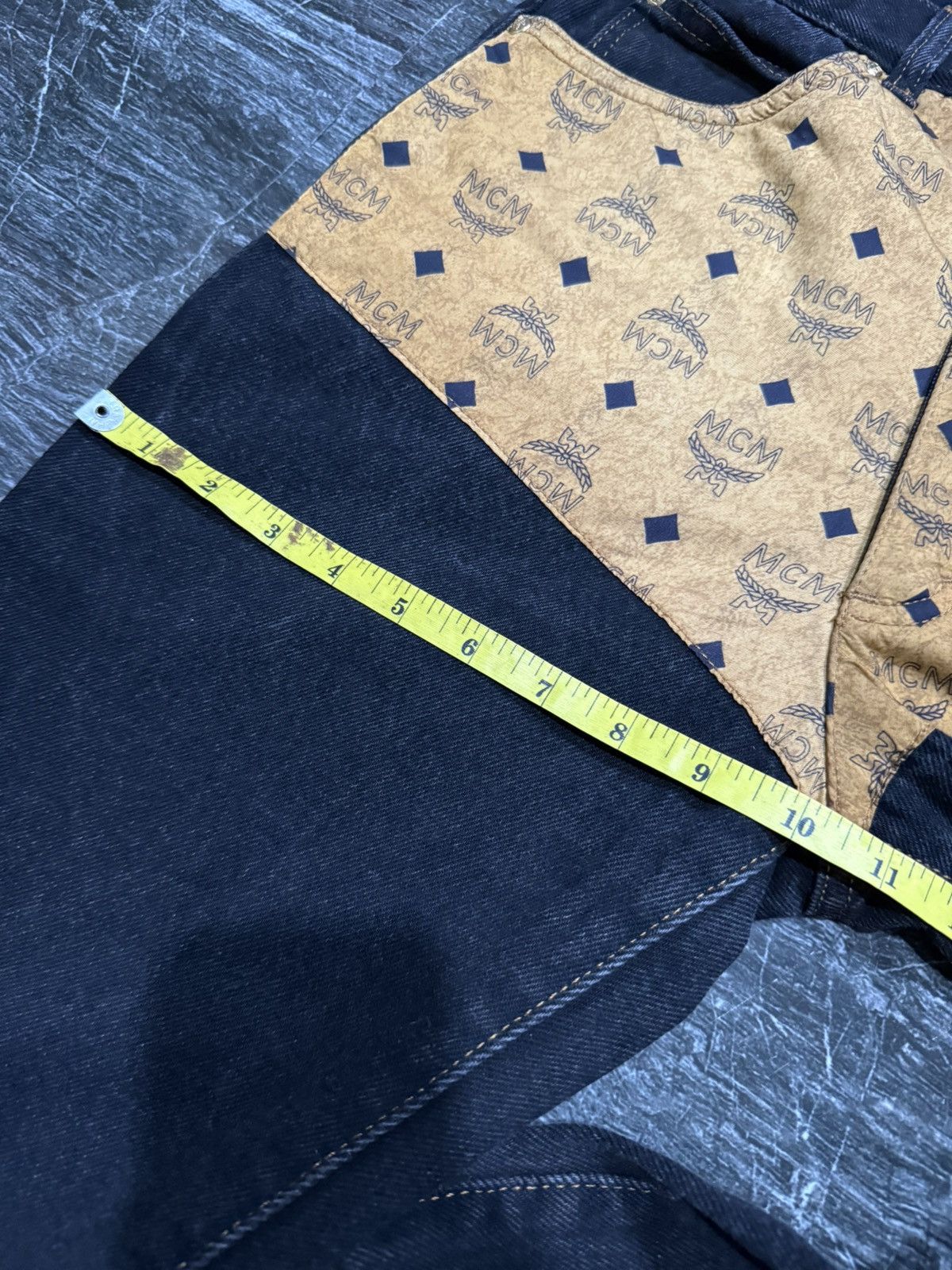 MCM Vintage Mcm denim pant monogram Size 28" / US 6 / IT 42 - 10 Thumbnail