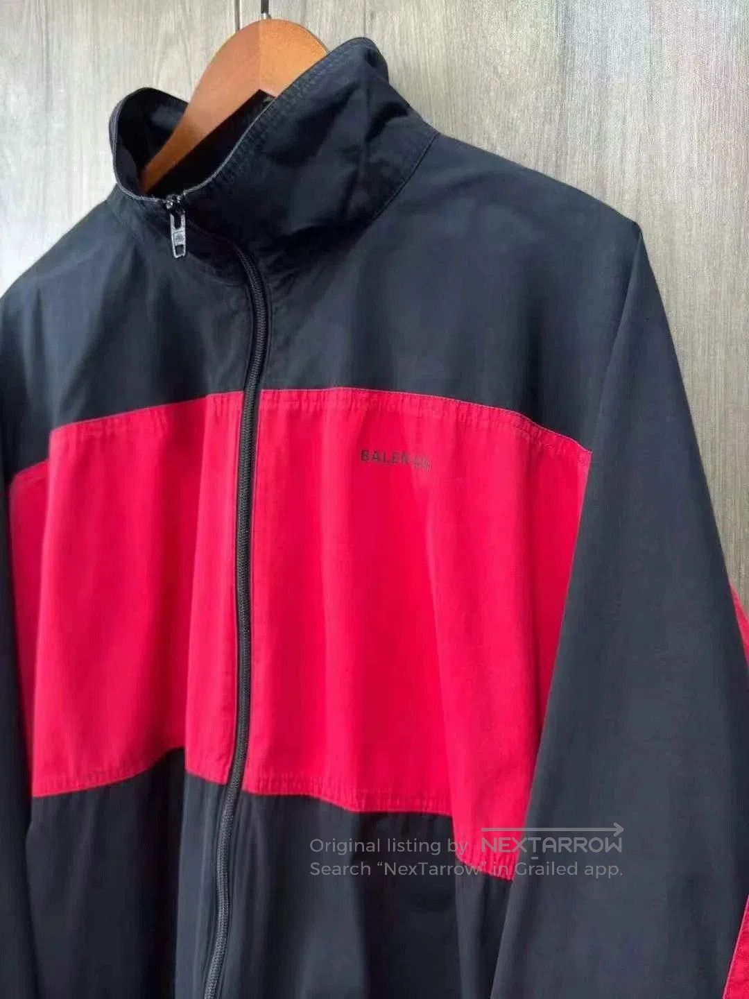 Balenciaga Balenciaga Black Red Embroidered Windbreaker. Size US M / EU 48-50 / 2 - 2 Thumbnail