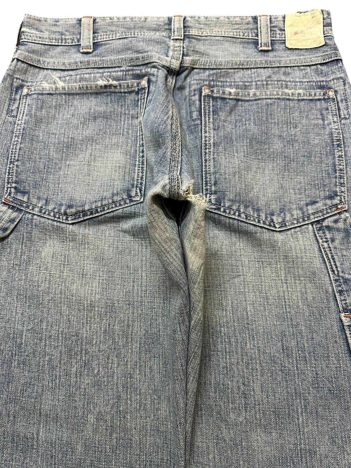 Japanese Brand Vintage Japanese Brand Mud Faded Wash Carpenter Baggy Jeans Size US 31 - 5 Thumbnail