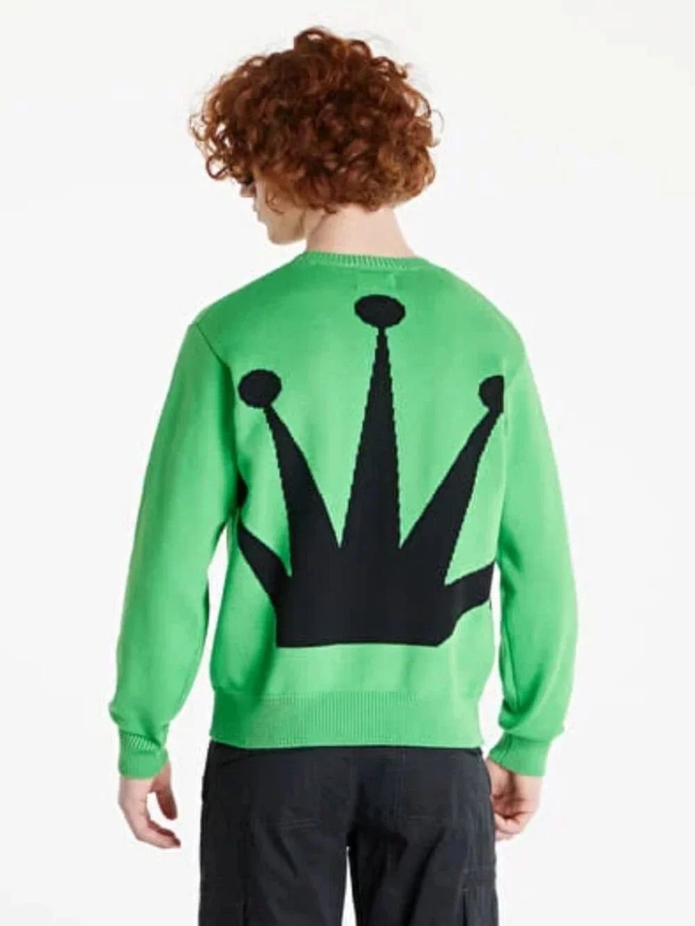 Stussy Stussy Green Bent Crown Sweater Size US XL / EU 56 / 4 - 4 Thumbnail