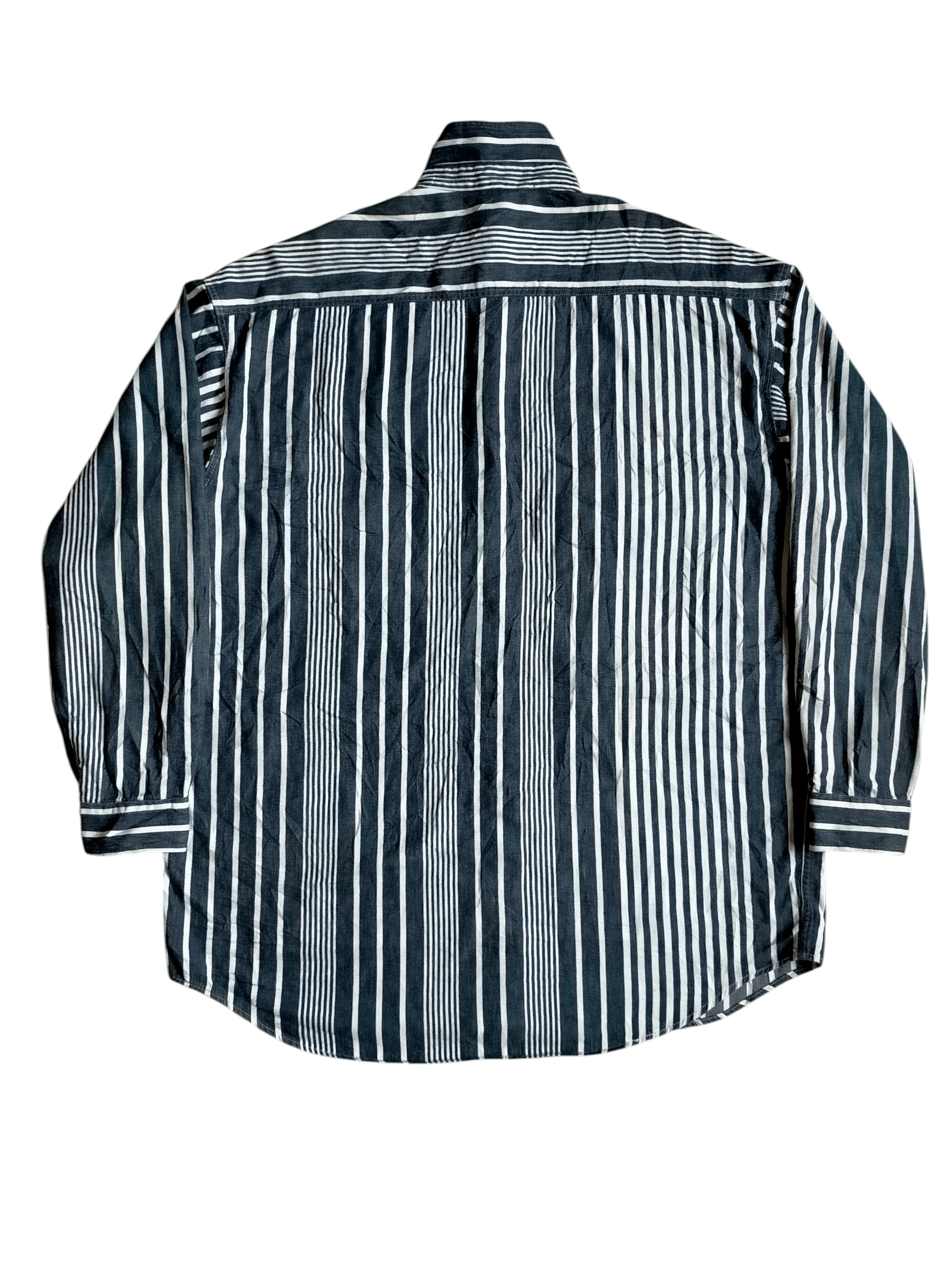 Marithe + Francois Girbaud Marithe +Francois Girbaud Hickory Striped Denim Button ups Size US M / EU 48-50 / 2 - 2 Thumbnail