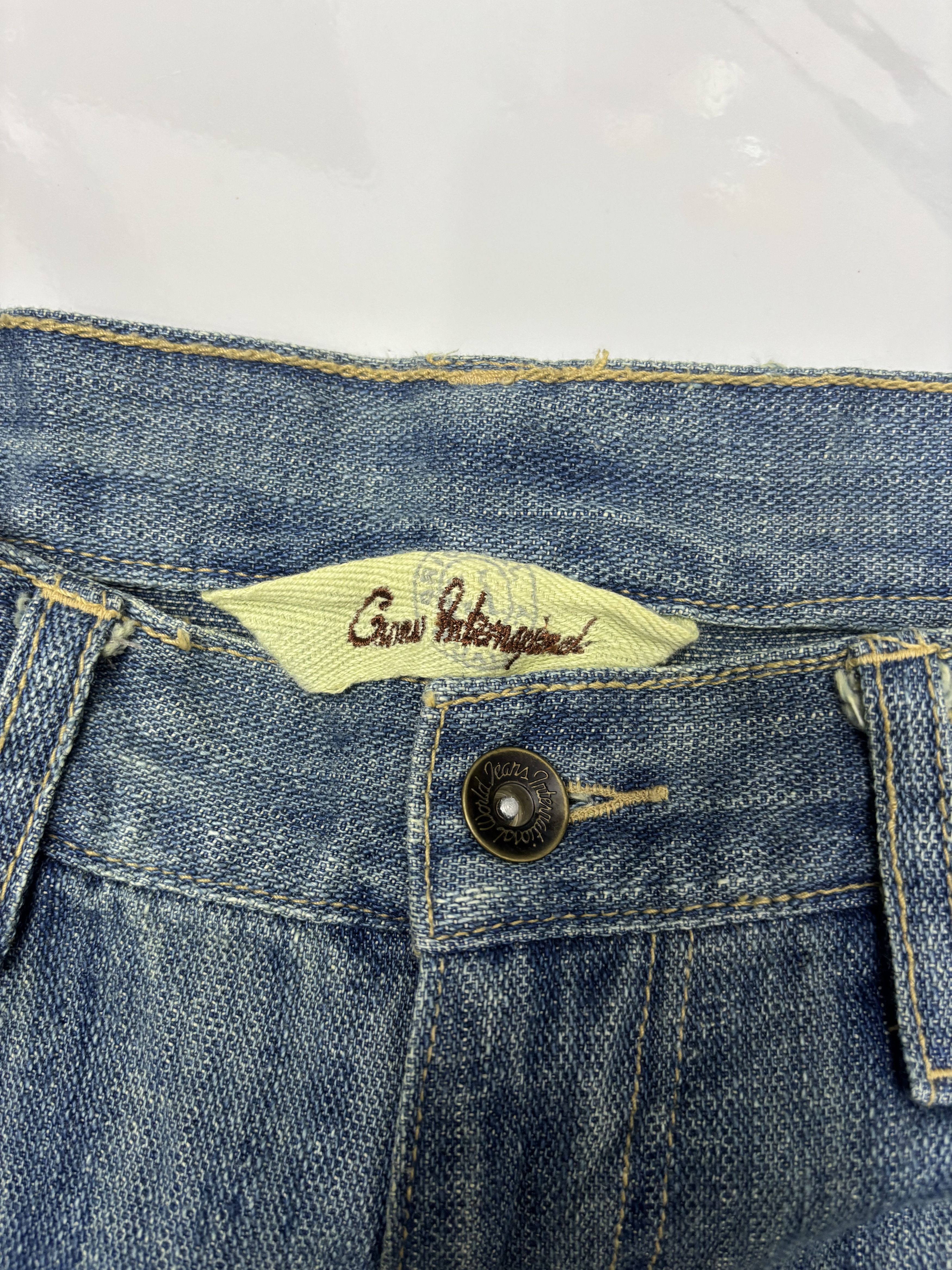 Hysteric Glamour GUMU JAPAN CLASSIC RARE DISTRESS DENIM JEAN Size US 33 - 9 Thumbnail