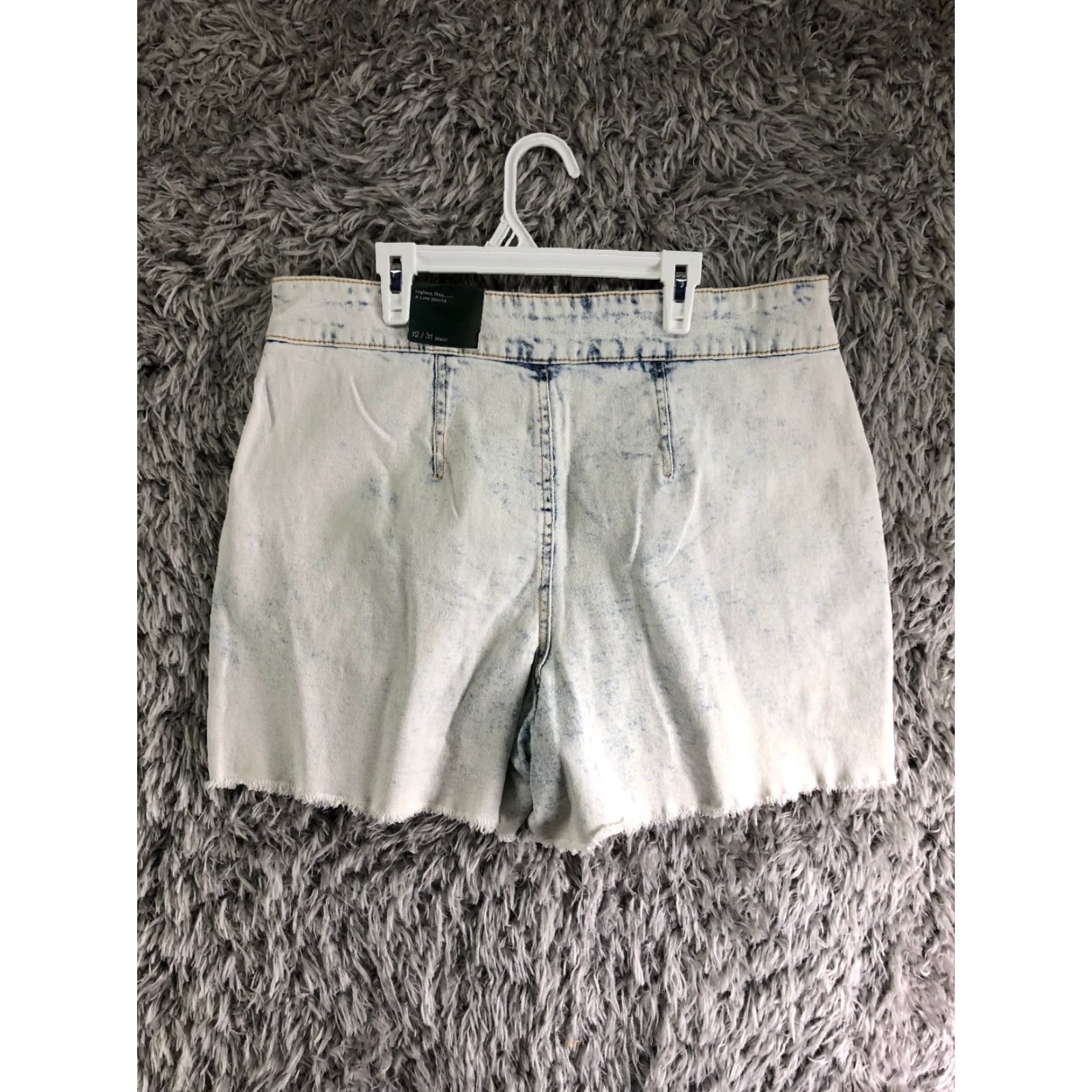 Vintage Wild Fable Highest Rise A-Line Shorts Womens Size 12 Blue Denim Jean Shorts Size 34" / US 12 / IT 48 - 4 Thumbnail