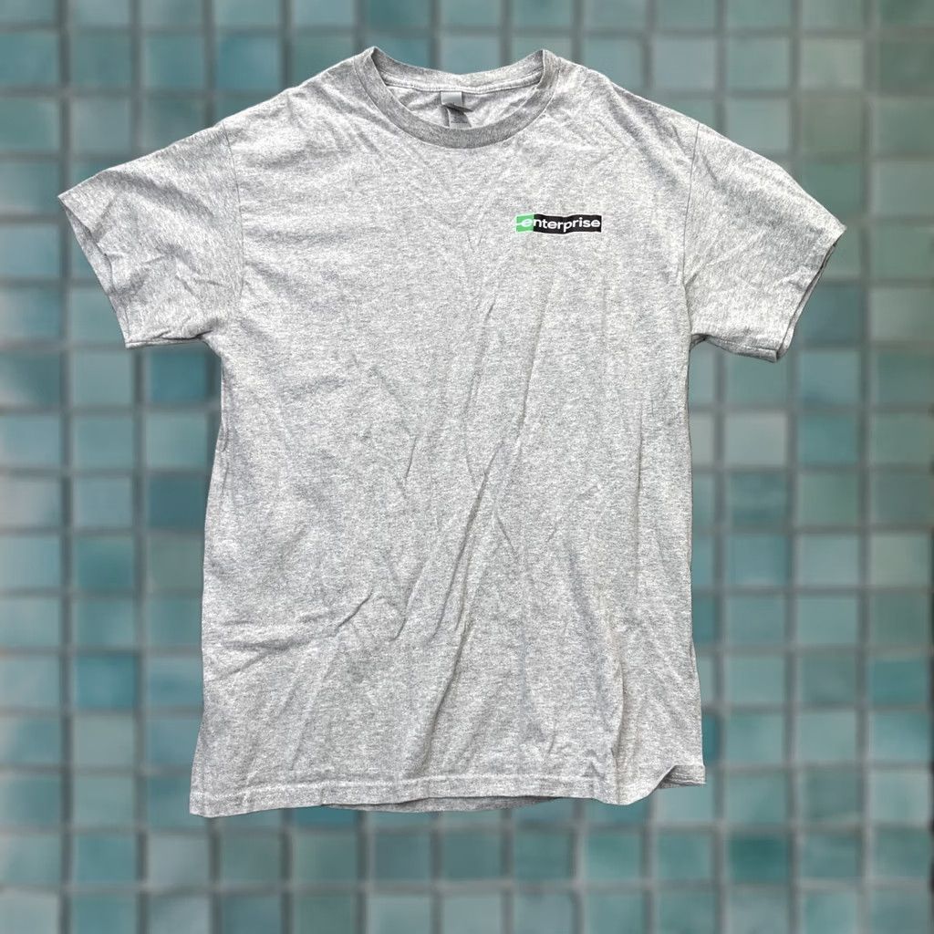 Vintage Shirt Mens Small Gray Heathered Enterprise Rent A Car Graphic Print Logo Cotton Size US S / EU 44-46 / 1 - 1 Thumbnail