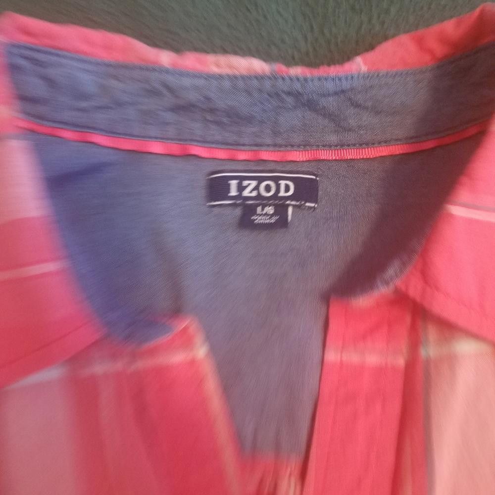 Izod Izod Plaid Blouse with Tie Waist Size Large Size L / US 10 / IT 46 - 2 Thumbnail
