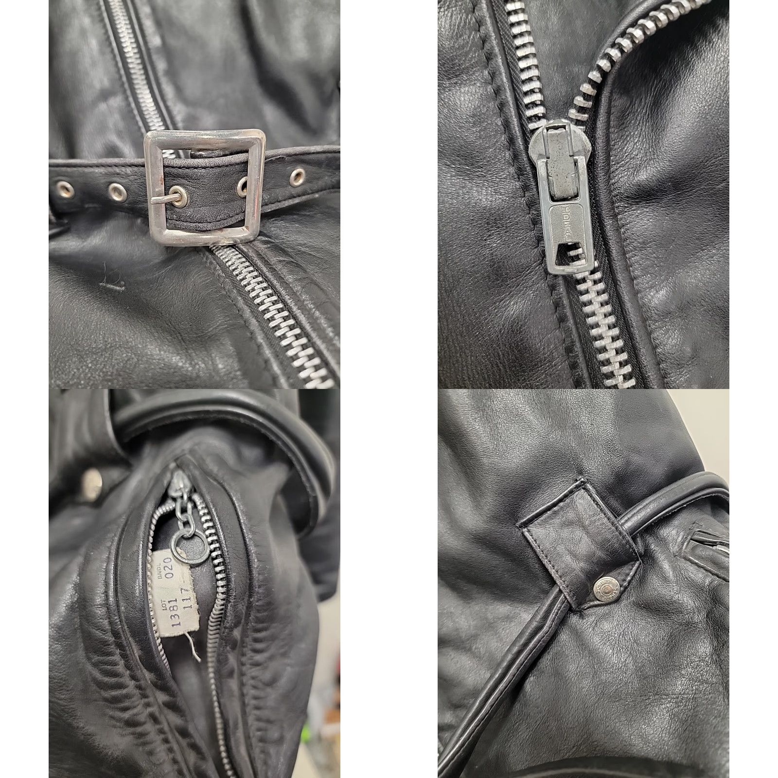 Schott VINTAGE Schott Perfecto Mens Jacket Black USA 46 Leather Motorcycle - 36? Size US S / EU 44-46 / 1 - 8 Thumbnail