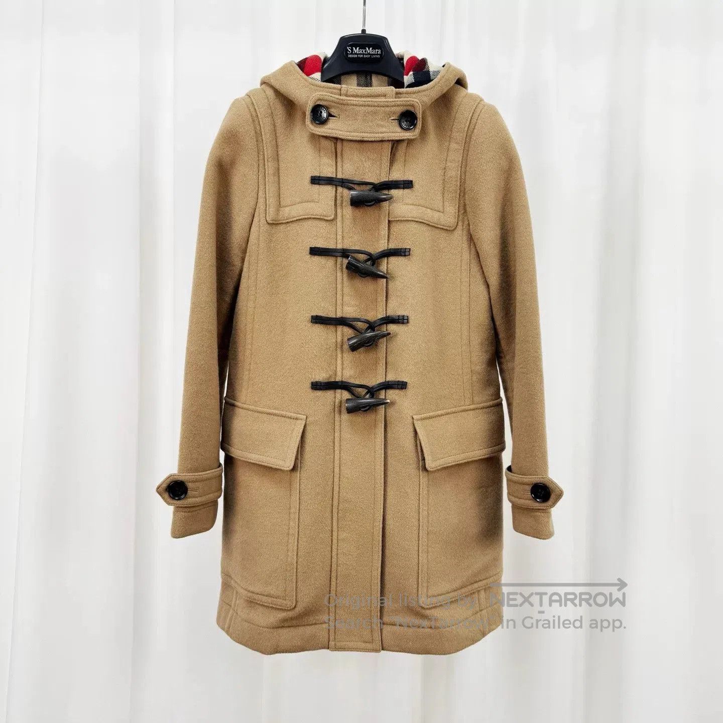Burberry Burberry Khaki Horn Button Wool Coat. Size M / US 6-8 / IT 42-44 - 1 Thumbnail