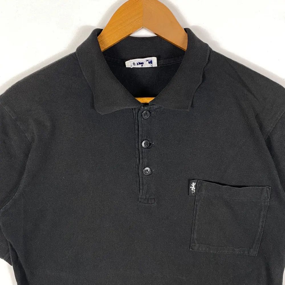 agnes b. AGNES B. Homme Paris Pocket Black Polo Shirt Medium Size Size US M / EU 48-50 / 2 - 2 Thumbnail