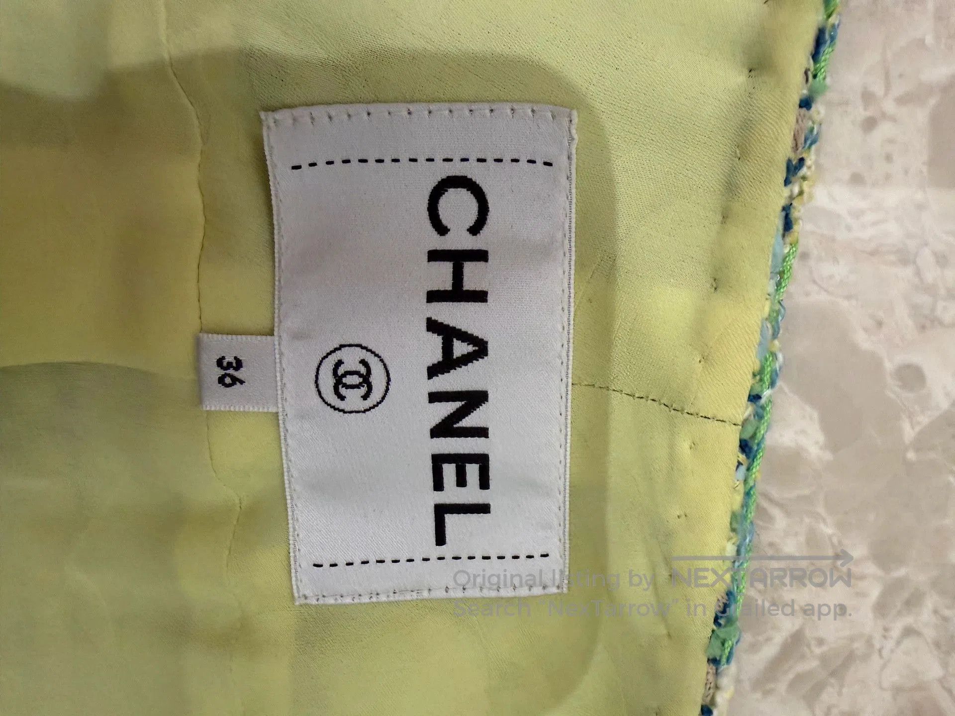 Chanel Chanel 19p Green Tweed Jacket Size 36. Size US S / EU 44-46 / 1 - 3 Thumbnail
