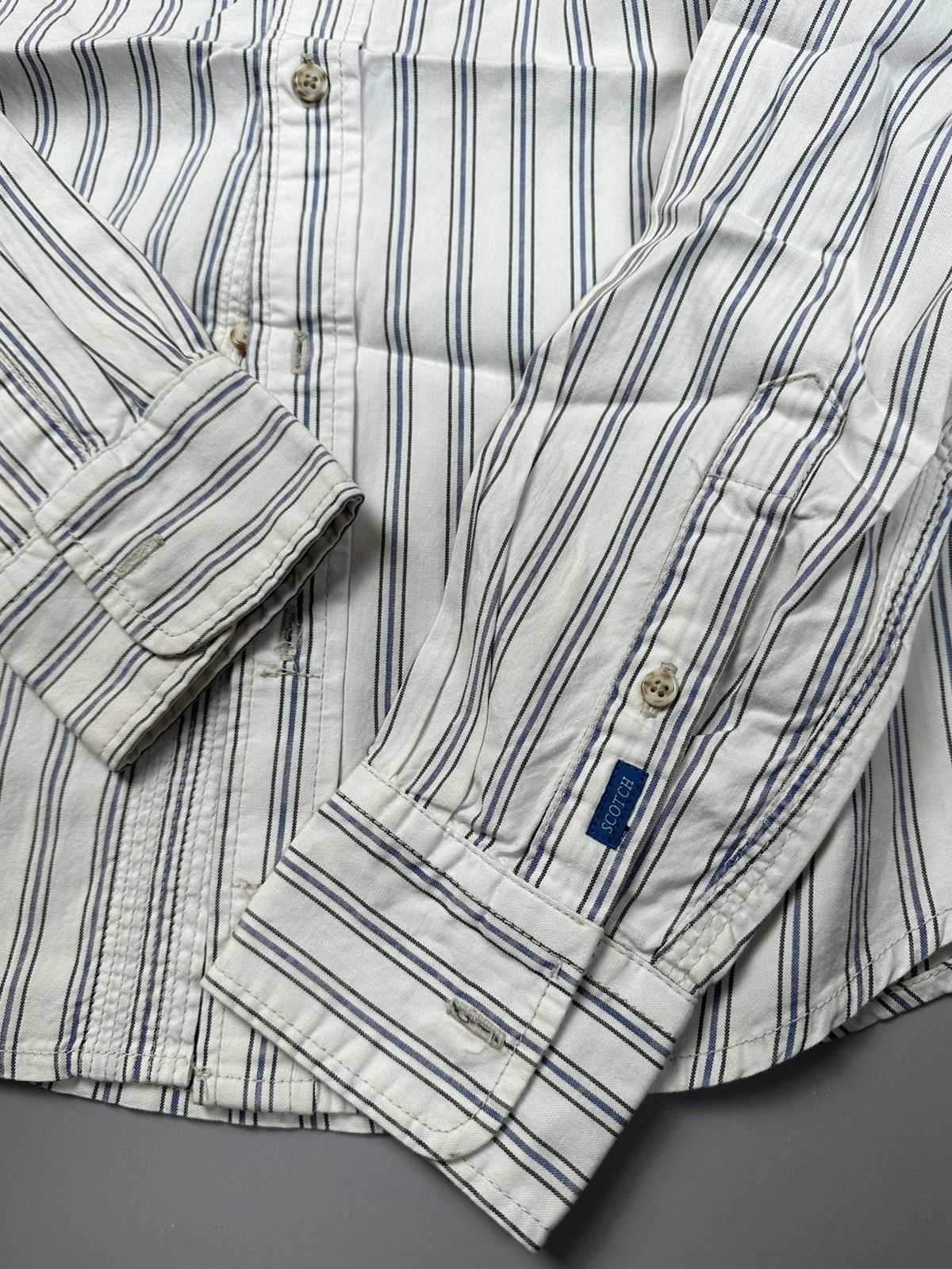 Scotch & Soda Classic Buttoned Shirt Striped White Scotch&Soda Size US S / EU 44-46 / 1 - 6 Thumbnail