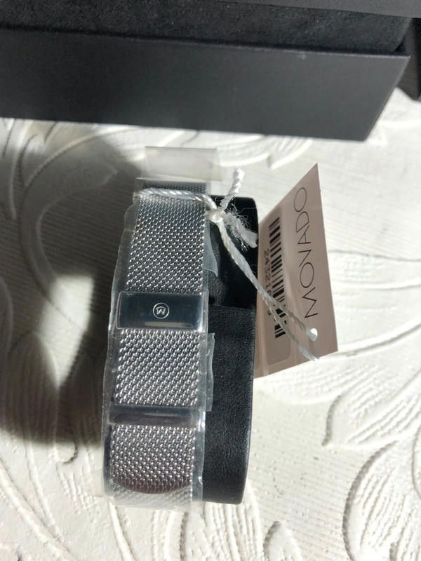 Movado Movado ladies black dial stainless steel watch Size ONE SIZE - 10 Thumbnail