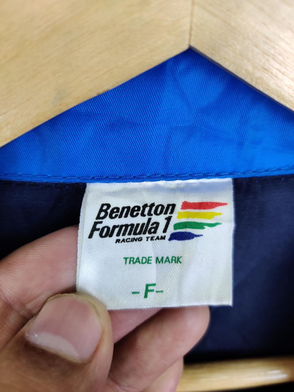 Benetton Vintage Benetton Formula 1 Big Logo Coach Jacket Size US XL / EU 56 / 4 - 9 Thumbnail