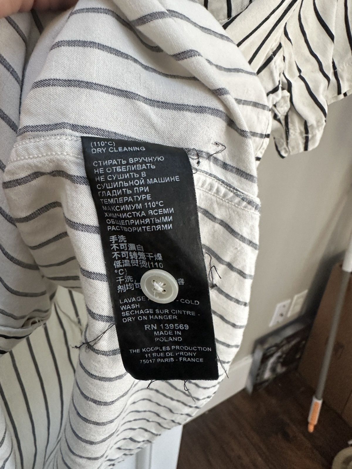 The Kooples Striped Short Sleeve shirt Size US S / EU 44-46 / 1 - 4 Thumbnail