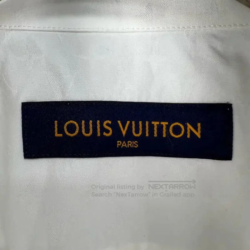 Louis Vuitton Louis Vuitton White Long Sleeve Shirt XL . Size US XL / EU 56 / 4 - 3 Thumbnail