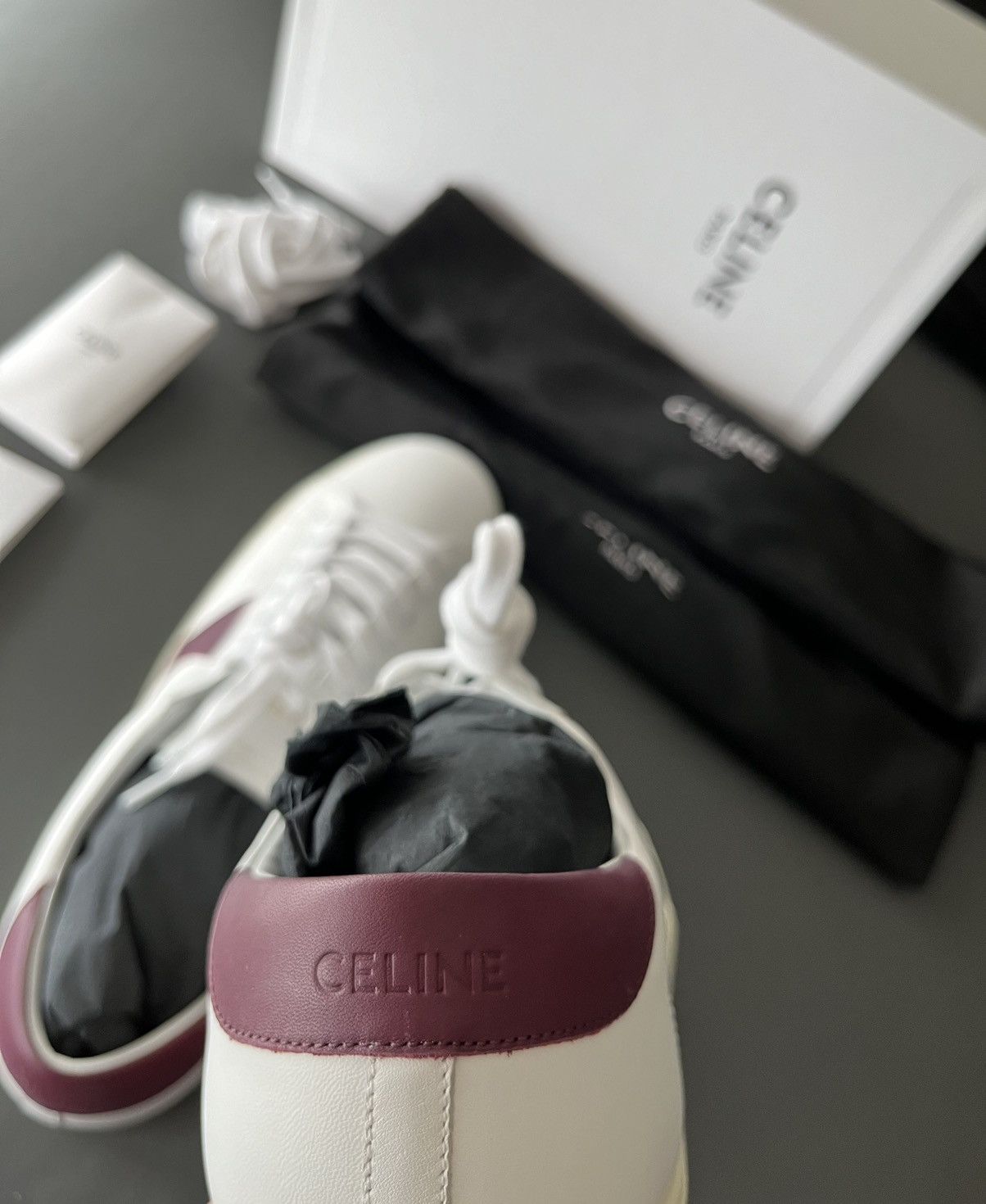 Celine × Hedi Slimane Runway Celine Hedi Slimane Classic Triomphe Sneaker Size US 13 / EU 46 - 15 Thumbnail