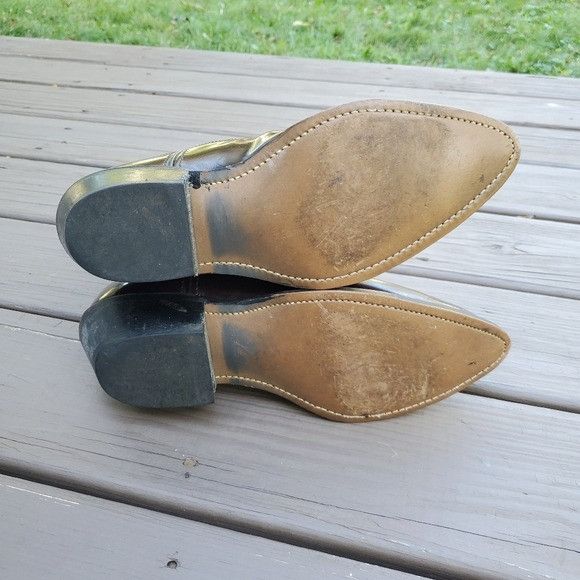 Vintage Vintage 80s Laredo Distressed Brown Leather Western Cowboy M Size US 9 / EU 42 - 7 Thumbnail