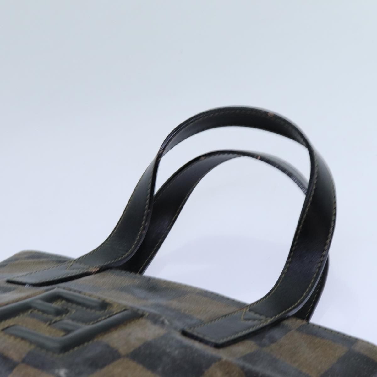 Fendi FENDI Pecan Canvas Hand Bag Brown Black Size ONE SIZE - 8 Thumbnail