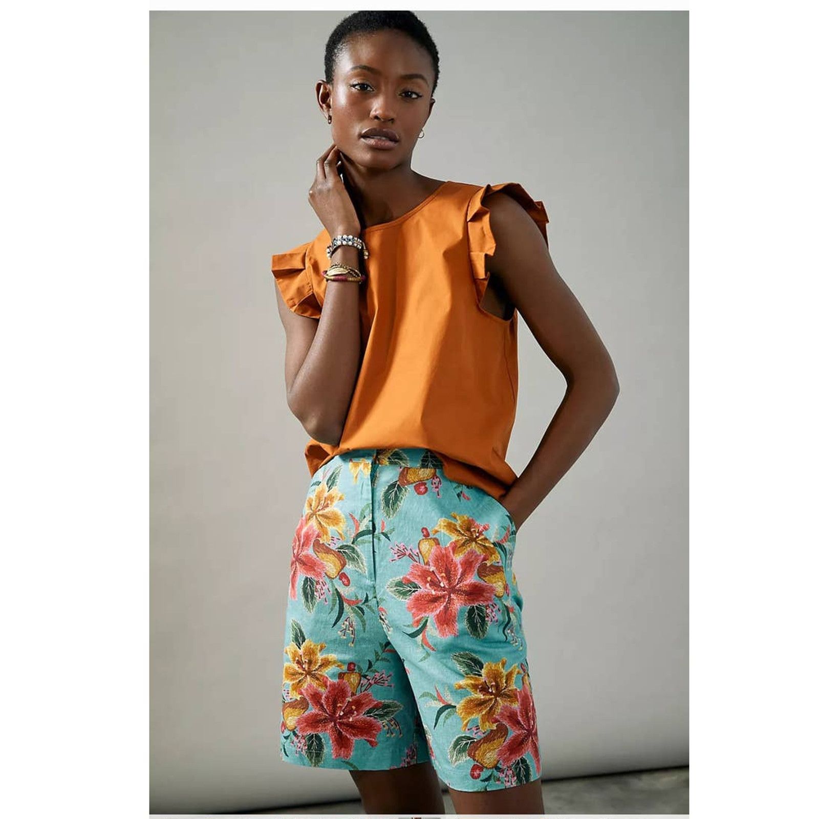 Anthropologie New Anthropologie Farm Rio Melanie Bermuda Shorts $118 XS Size 26" / US 2 / IT 38 - 4 Thumbnail